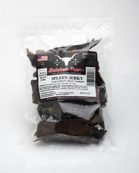 8oz Butcher's Prime Roasted Beef Spleen Jerky Strips - Health/First Aid